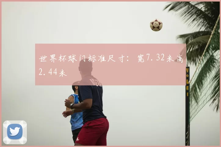 世界杯球门标准尺寸：宽7.32米高2.44米